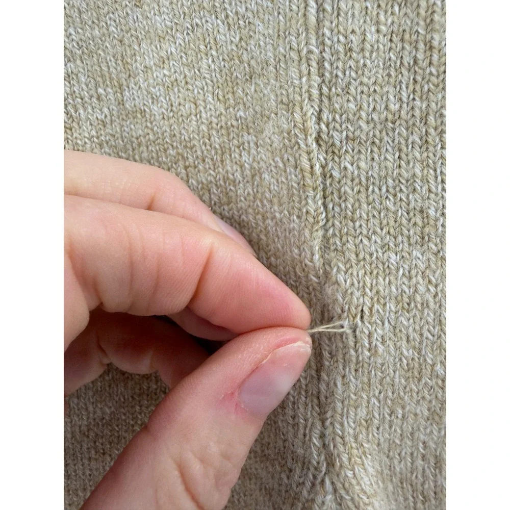Uniqlo Heattech Knitted Footless Tights Womens S/M Tan Good Warm Lounge Leggings